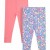 2 PACK - Leggings - Trousers - lilac purple floral