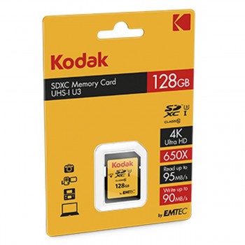 Карта памяти микро-SD с адаптером Kodak EKMSD128GXC10HPRK 128 Гб