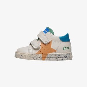 SALAZAR - Baby shoes - weiß orange SALAZAR - Baby shoes - weiß orange