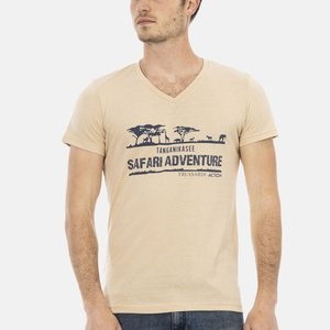Print T-shirt - sand Print T-shirt - sand