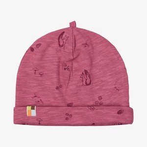 BEANIE AUS SLUB JERSEY MIT DRUCK - Beanie - rouge BEANIE AUS SLUB JERSEY MIT DRUCK - Beanie - rouge