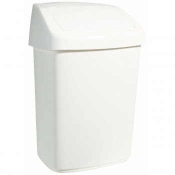 Мусорное ведро Rubbermaid TAPA BASCULANTE Белый Чёрный Пластик 25 L