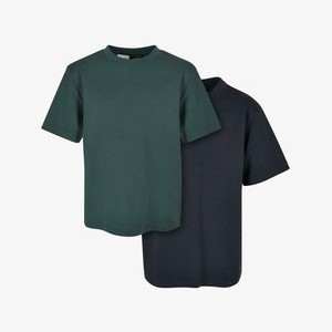 2 PACK TALL - Basic T-shirt - navy+bottlegreen 2 PACK TALL - Basic T-shirt - navy+bottlegreen