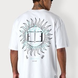 BLAZING SUNSHINE OVERSIZED - Print T-shirt - white BLAZING SUNSHINE OVERSIZED - Print T-shirt - white