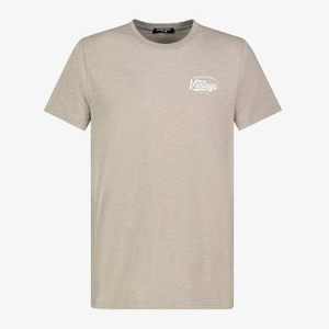 MELIERTES MIT RUNDHALS - Print T-shirt - beige MELIERTES MIT RUNDHALS - Print T-shirt - beige