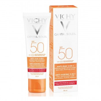 Средство для защиты от солнца для лица Vichy VCH00115 Spf 50 50 ml 3-в-1 Антивозрастной