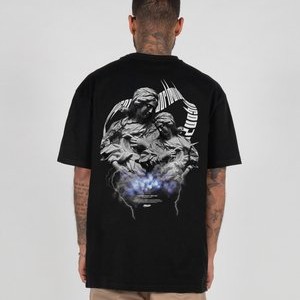 HIGHER THAN HEAVEN HEAVY OVERSIZE - Print T-shirt - black HIGHER THAN HEAVEN HEAVY OVERSIZE - Print T-shirt - black