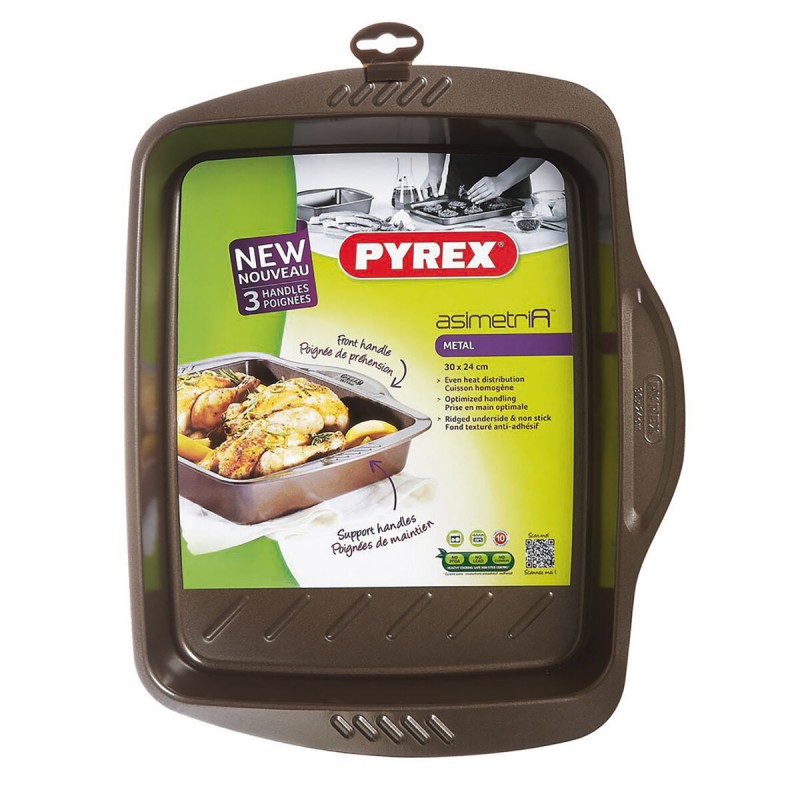 Поддон для духовки Pyrex Коричневый Чёрный Металл