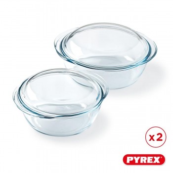 Кастрюля Pyrex Прозрачный 25 x 20 x 27 cm 2 штук