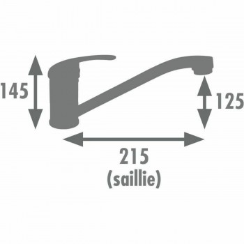 Kitchen Tap Rousseau ATHENA Металл