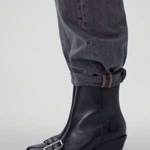 Cowboy/biker ankle boot - black Cowboy/biker ankle boot - black