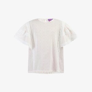 Blouse - weiss/pink/orange punkte Blouse - weiss/pink/orange punkte