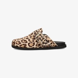 Mules - black with animal print Mules - black with animal print
