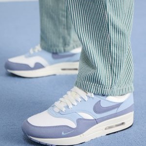 AIR MAX 1 '87 TEXTILE - Trainers - sail/ashen slate/light armory blue/black AIR MAX 1 '87 TEXTILE - Trainers - sail/ashen slate/light armory blue/black