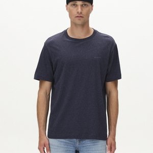 Dune Melange SS - Basic T-shirt - navy mel Dune Melange SS - Basic T-shirt - navy mel