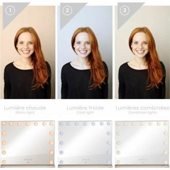 Увеличительное Зеркало Livoo DOS207 Белый Зеркало