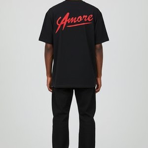 AMORE BACK PRINT HEAVYWEIGHT - Print T-shirt - black AMORE BACK PRINT HEAVYWEIGHT - Print T-shirt - black