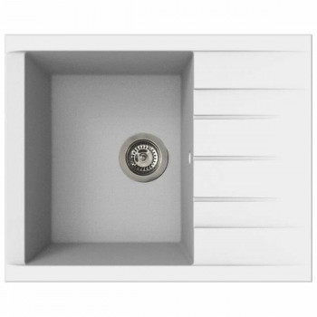 Раковина с одной мойкой и сливом Stradour 1C XS Белый