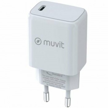 Сетевое зарядное устройство Muvit MCACC0012 Белый Чёрный 20 W