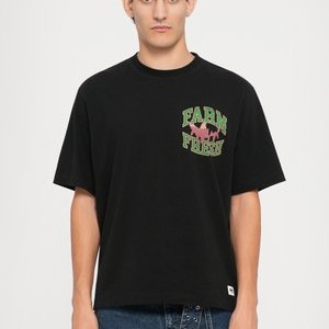 FARM FRESH HALF SLEEVES TEE - Print T-shirt - black FARM FRESH HALF SLEEVES TEE - Print T-shirt - black