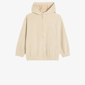Zip-up sweatshirt - beige Zip-up sweatshirt - beige