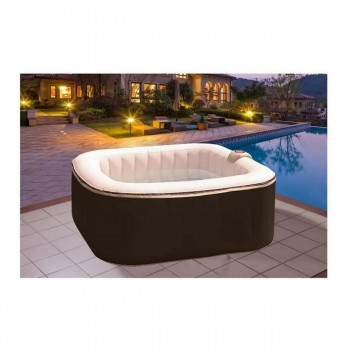 Inflatable Spa Sunspa Квадратный Чёрный 4 люди (155 x 155 x 65 cm)