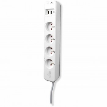 Блок электрических розеток, 4 позиции, без выключателя SCS SENTINEL SmartPlug 240 V