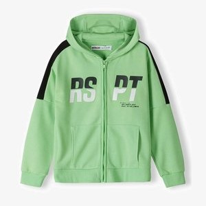 ZIP THRU HOODIE WITH PRINT - Zip-up sweatshirt - neon green black ZIP THRU HOODIE WITH PRINT - Zip-up sweatshirt - neon green black
