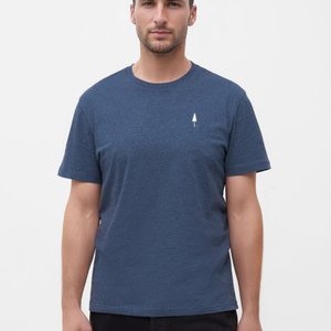 TREESHIRT - Basic T-shirt - navy mel TREESHIRT - Basic T-shirt - navy mel
