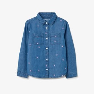 WITH STARS EMBROIDERY - Shirt - medium wash WITH STARS EMBROIDERY - Shirt - medium wash