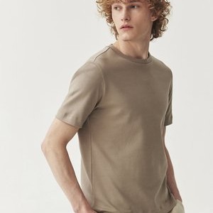 Basic T-shirt - dark beige Basic T-shirt - dark beige