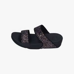 LULU MULTI-TONAL GLITTER - Pool slides - black multi LULU MULTI-TONAL GLITTER - Pool slides - black multi