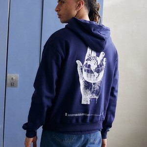 MANCHESTER CITY DESTINY HOOD - Club wear - navy blue MANCHESTER CITY DESTINY HOOD - Club wear - navy blue