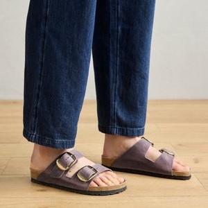 ARIZONA BIG BUCKLE LEOI HEX NARROW - Sandals - lavender ARIZONA BIG BUCKLE LEOI HEX NARROW - Sandals - lavender
