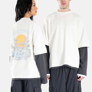 DOUBLE SUNSET - Long sleeved top - vasporous gray DOUBLE SUNSET - Long sleeved top - vasporous gray