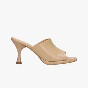 Heeled mules - beige Heeled mules - beige