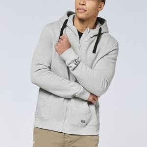 KAPUZEN MIT -LOGO - Zip-up sweatshirt - neutral gray melange KAPUZEN MIT -LOGO - Zip-up sweatshirt - neutral gray melange