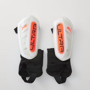 ULTRA FLEX ANKLE UNISEX - Shin pads - white/glowing red ULTRA FLEX ANKLE UNISEX - Shin pads - white/glowing red