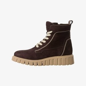 Platform ankle boots - mocca