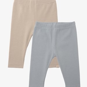 2 Pack - Leggings - Trousers - blau beige 2 Pack - Leggings - Trousers - blau beige