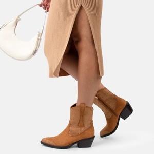 ABBY - Cowboy/biker ankle boot - cognac ABBY - Cowboy/biker ankle boot - cognac
