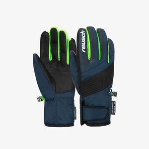 DUKE R-TEX® XT JUNIOR - Gloves - blck dres blue neon green DUKE R-TEX® XT JUNIOR - Gloves - blck dres blue neon green