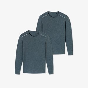 2-PACK COMFORT FIT - Long sleeved top - blau 2-PACK COMFORT FIT - Long sleeved top - blau