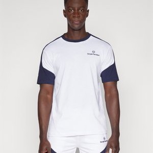 GIARDINO - Print T-shirt - white/navy GIARDINO - Print T-shirt - white/navy