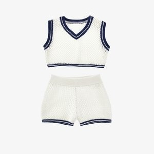 COMPLETO TENNIS - Shorts - bianco/blu COMPLETO TENNIS - Shorts - bianco/blu