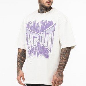 OVERSIZE - Print T-shirt - white lilac OVERSIZE - Print T-shirt - white lilac