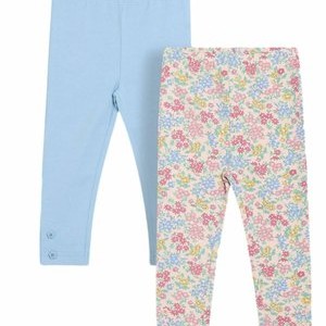 2 PACK - Leggings - Trousers - blue floral 2 PACK - Leggings - Trousers - blue floral