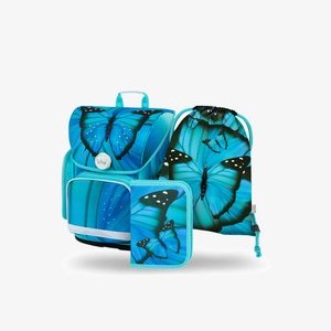 3 SET ERGONOMISCHE - School bag - blau 3 SET ERGONOMISCHE - School bag - blau