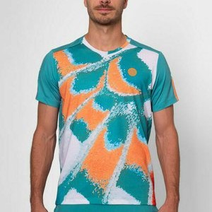Print T-shirt - petrol orange Print T-shirt - petrol orange