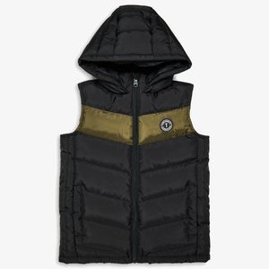 WESTE THBCOLOUR BLOCK DOOTA - Waistcoat - black WESTE THBCOLOUR BLOCK DOOTA - Waistcoat - black